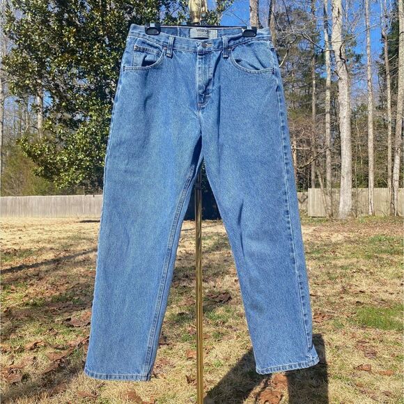 Wrangler Authentic 100% Cotton Tapered Denim Jeans - Picture 2 of 7